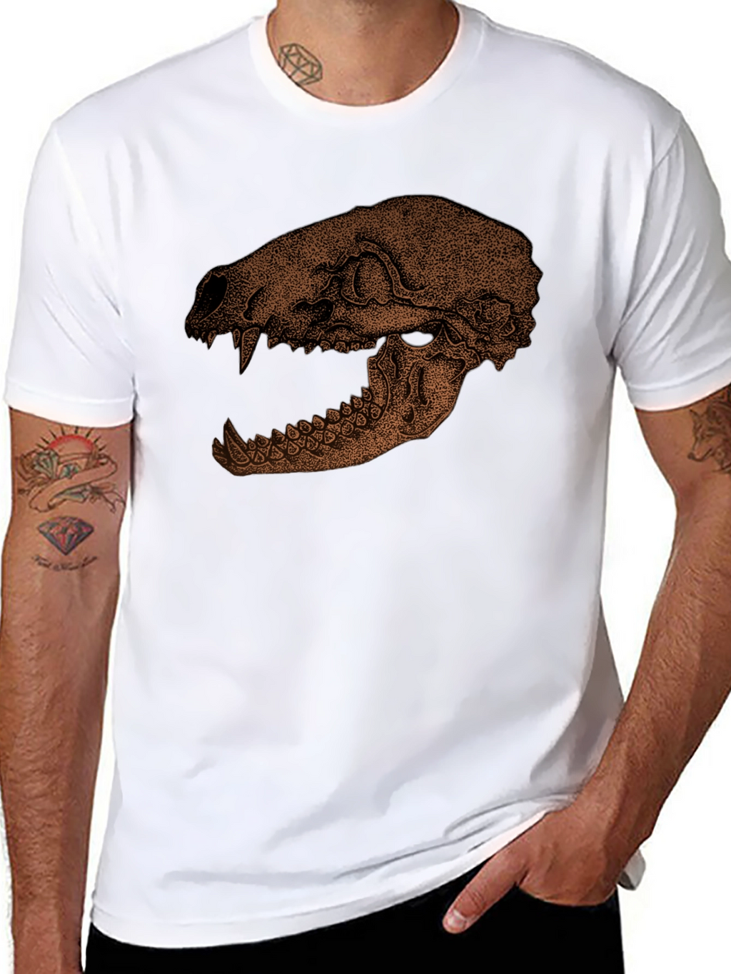 Skull Graphic Print T-Shirt - Unique Design