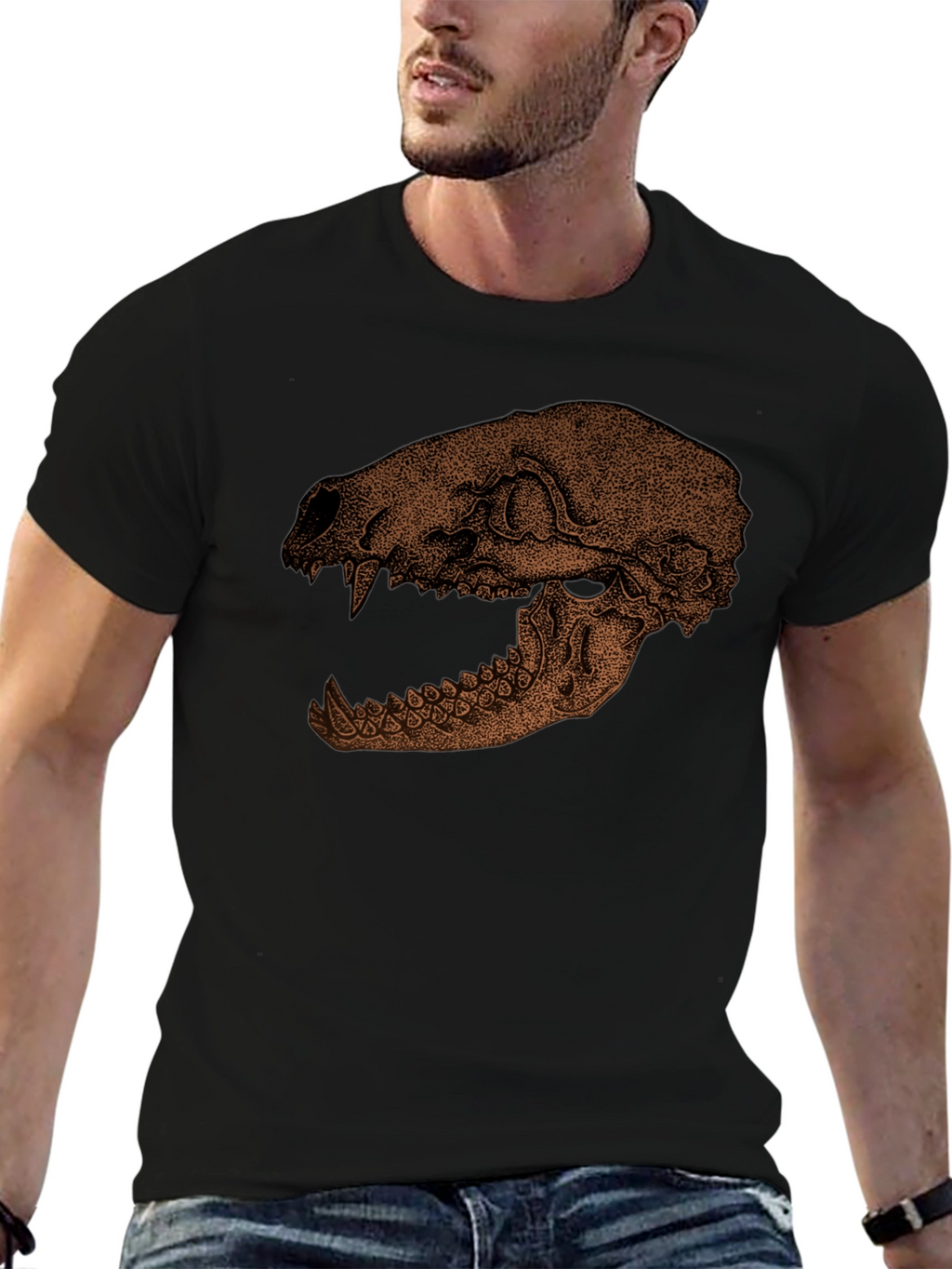 Skull Graphic Print T-Shirt - Unique Design