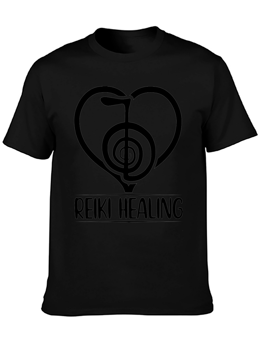 Reiki Healing Black T-Shirt