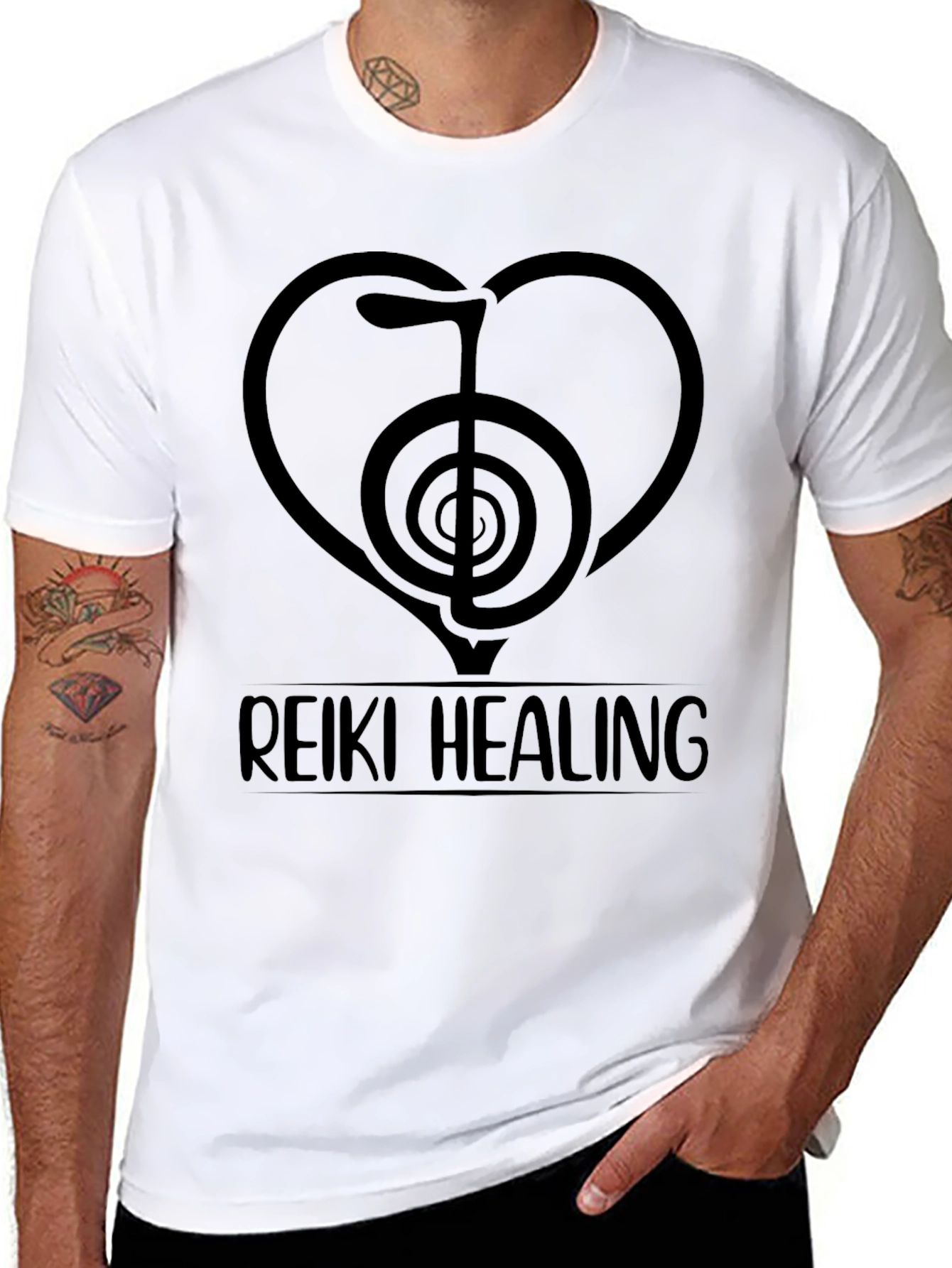 Reiki Healing Black T-Shirt