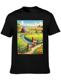 Farm Duck Graphic Tee - Countryside Charm