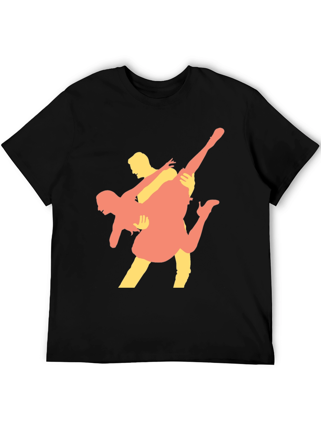 Dancing Couple Graphic Tee - Black T-Shirt