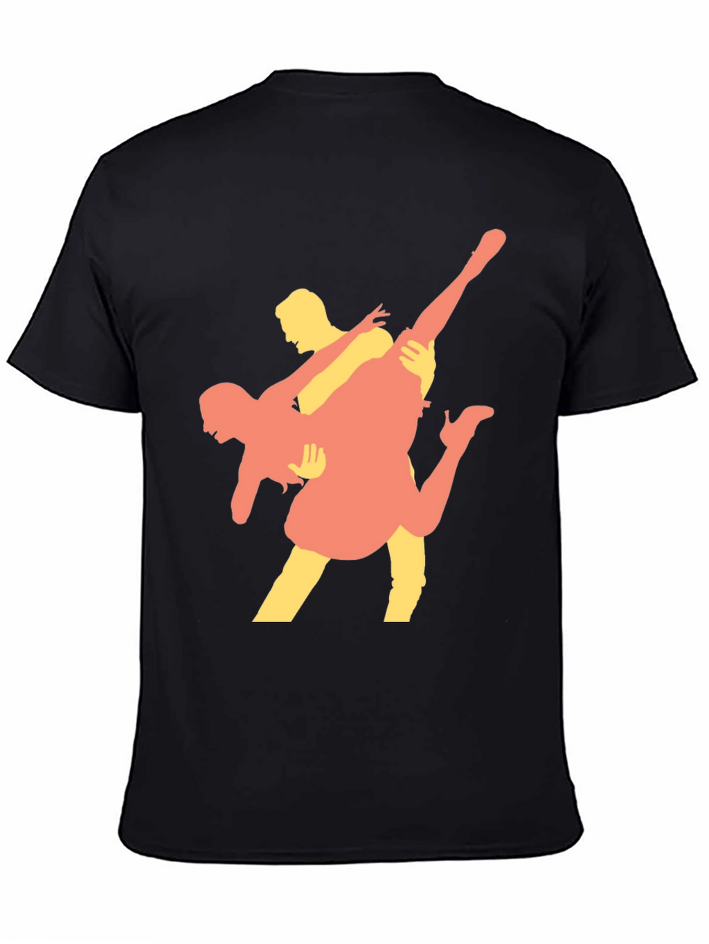 Dancing Couple Graphic Tee - Black T-Shirt