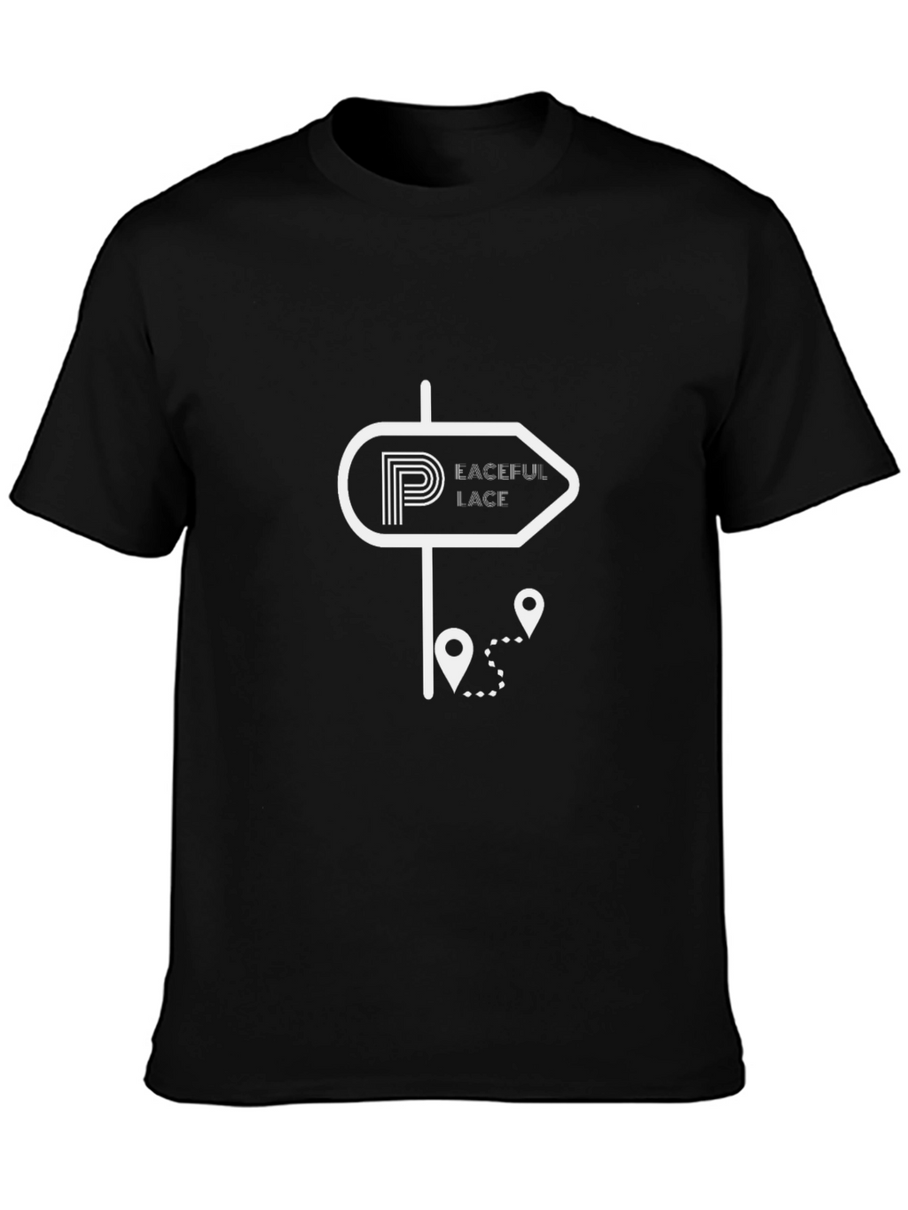 Peaceful Place Black T-Shirt
