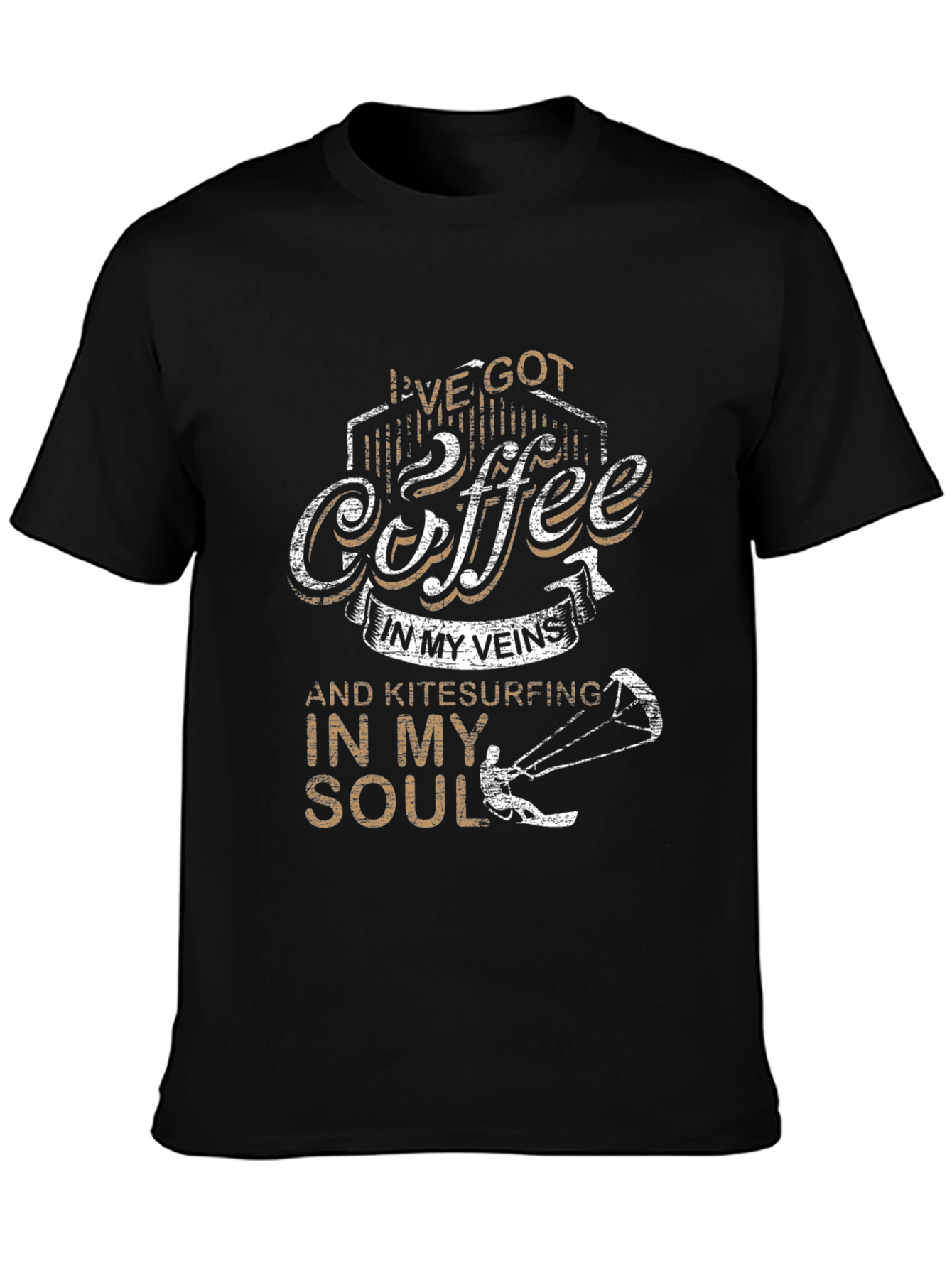 Coffee & Kitesurfing Soul T-Shirt