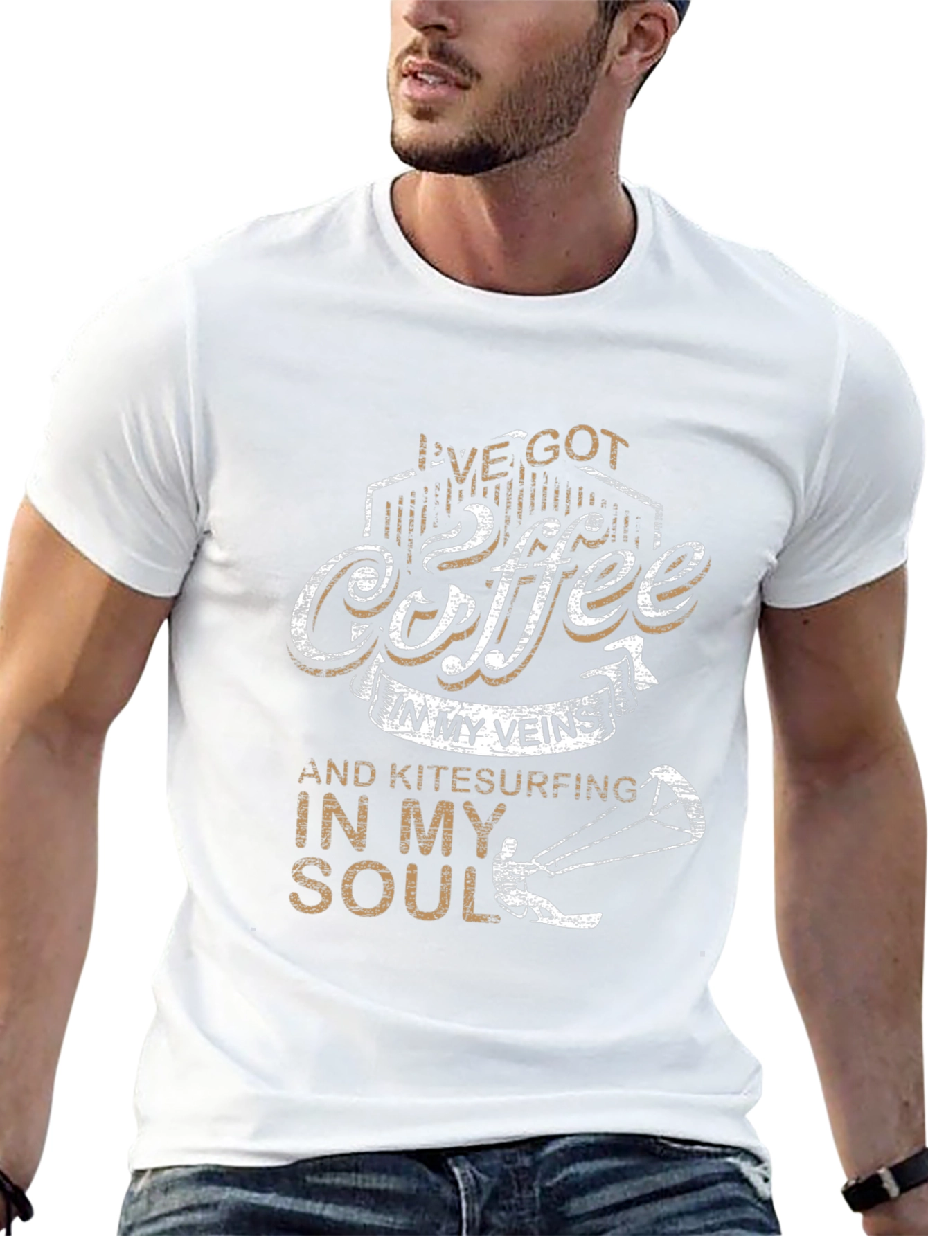 Coffee & Kitesurfing Soul T-Shirt