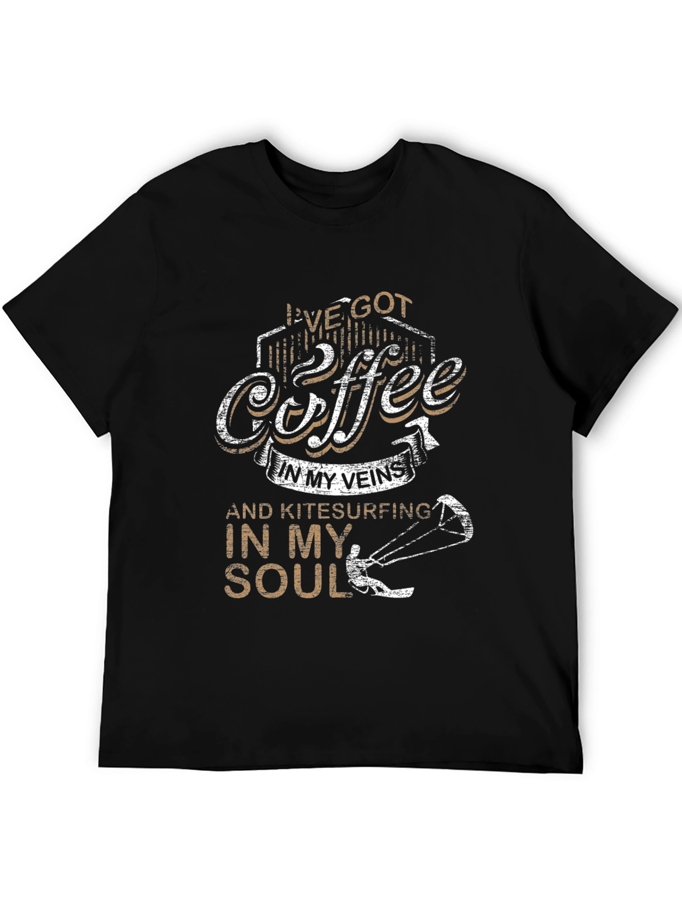Coffee & Kitesurfing Soul T-Shirt