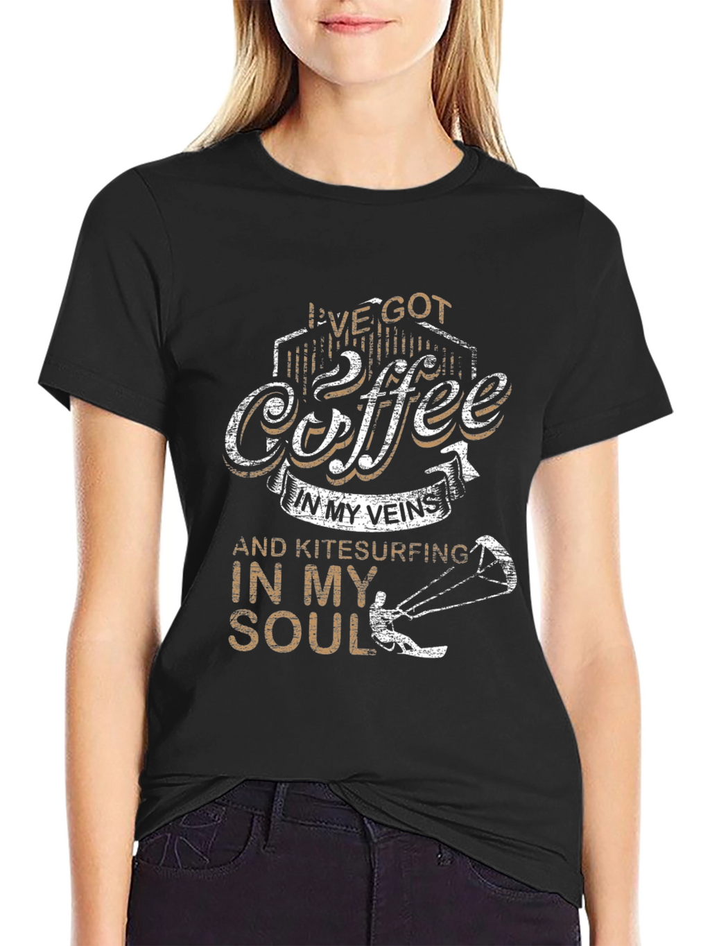 Coffee & Kitesurfing Soul T-Shirt