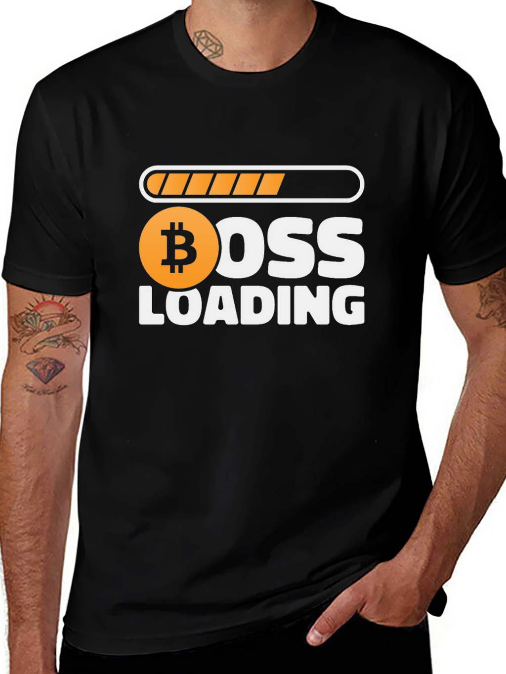 Bitcoin Boss Loading Funny Crypto T-Shirt