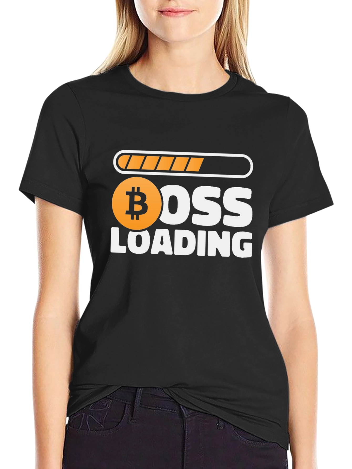 Bitcoin Boss Loading Funny Crypto T-Shirt