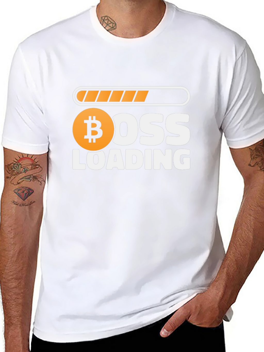 Bitcoin Boss Loading Funny Crypto T-Shirt