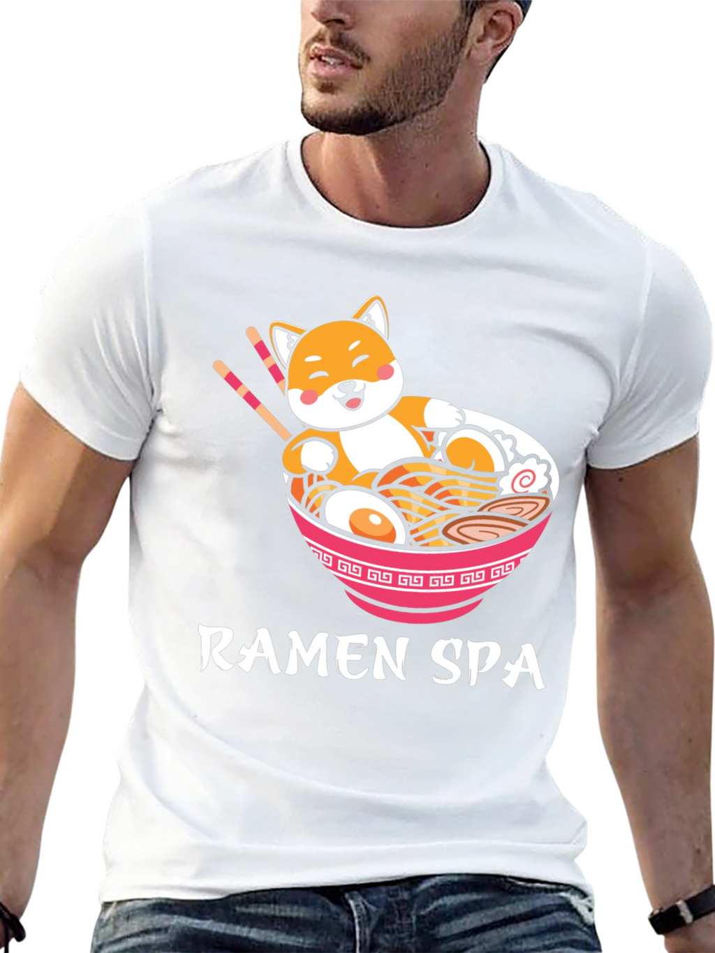 Ramen Spa T-Shirt Shiba Inu Japanese Noodles