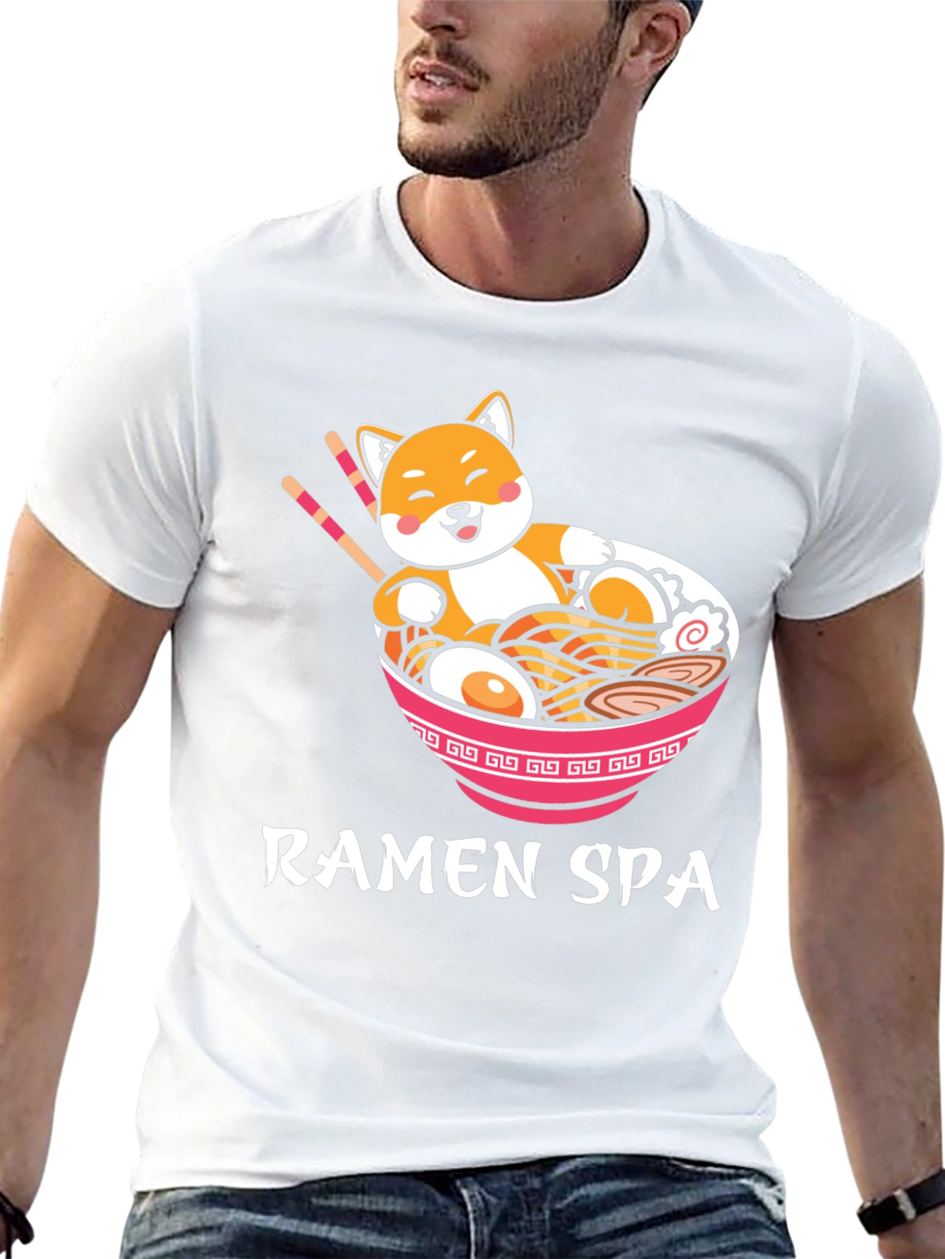 Ramen Spa T-Shirt Shiba Inu Japanese Noodles