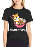 Ramen Spa T-Shirt Shiba Inu Japanese Noodles