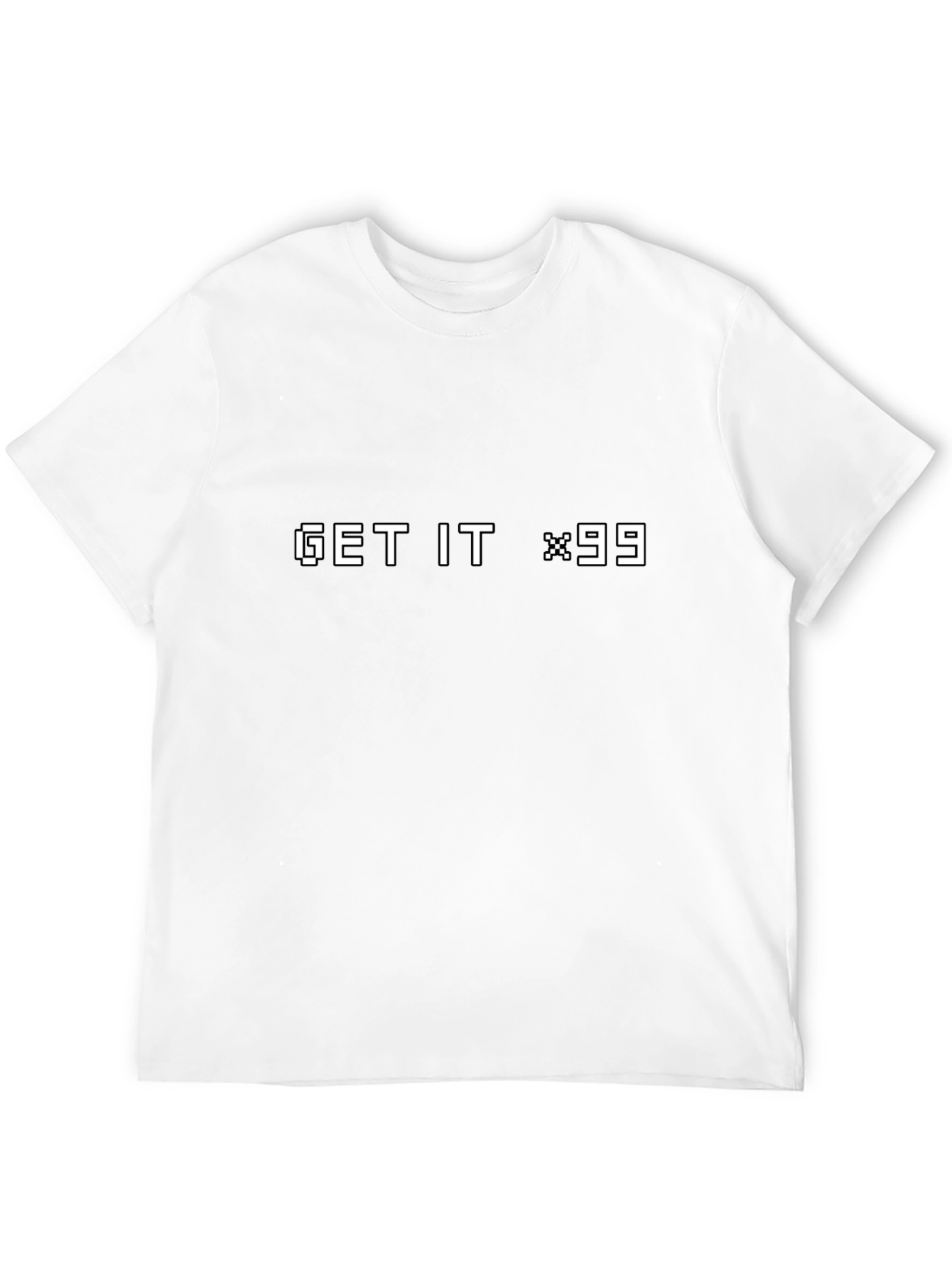 Get It x99 Pixel Art Black T-Shirt