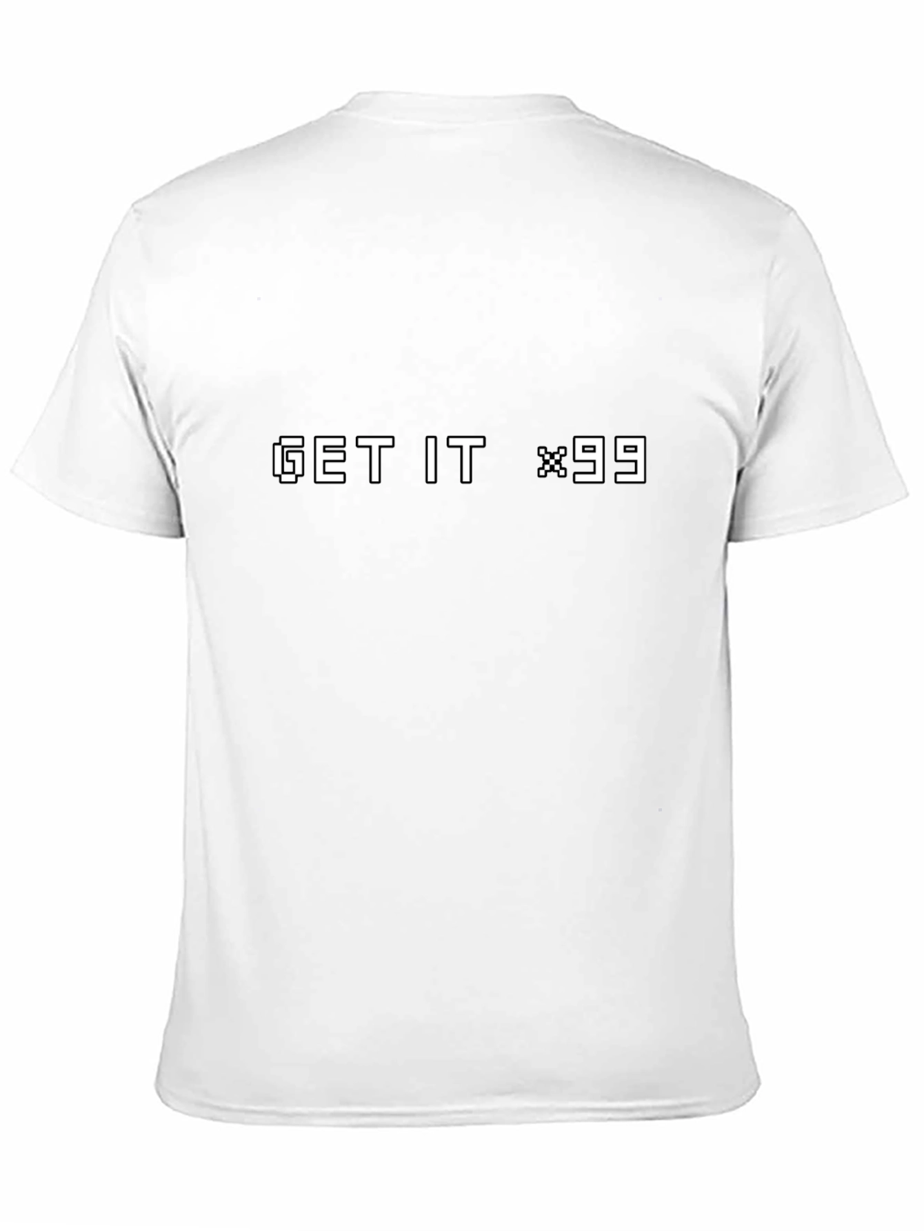 Get It x99 Pixel Art Black T-Shirt