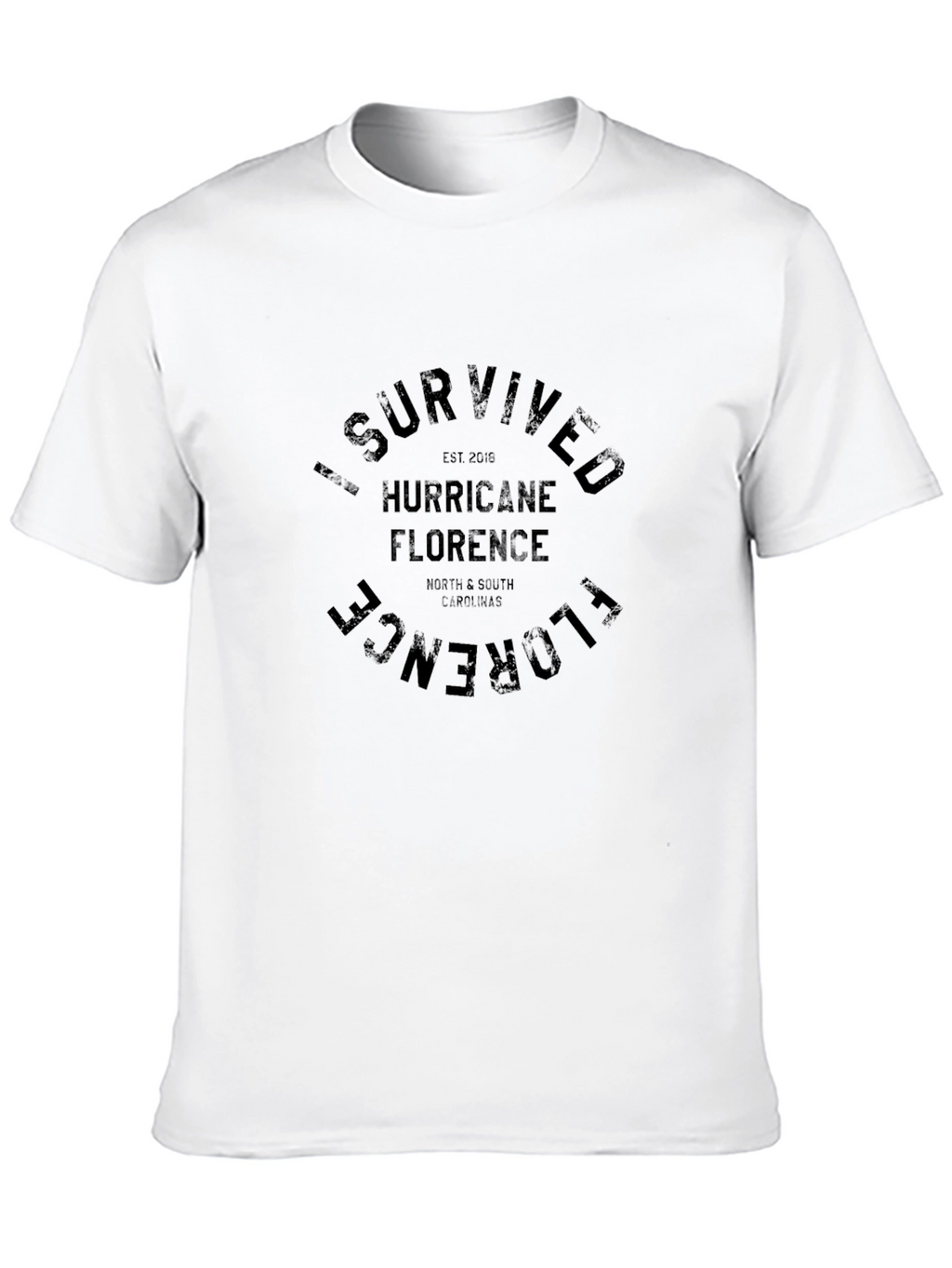I Survived Hurricane Florence Black T-Shirt