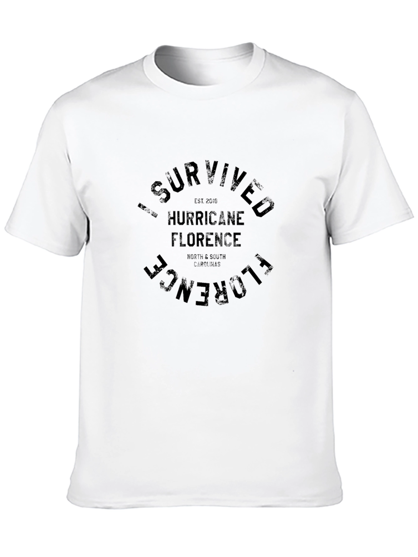 I Survived Hurricane Florence Black T-Shirt