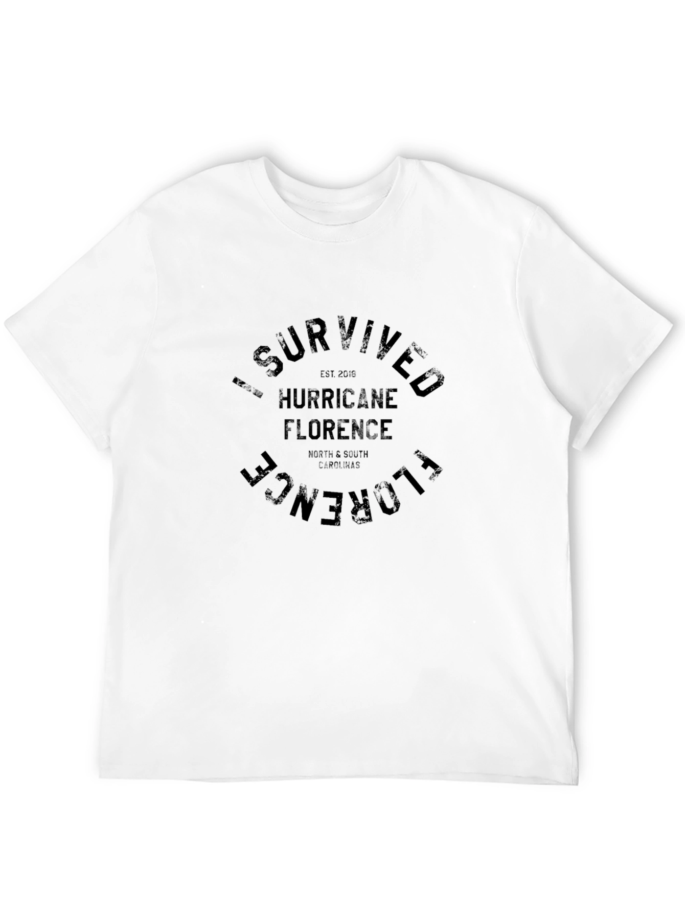 I Survived Hurricane Florence Black T-Shirt