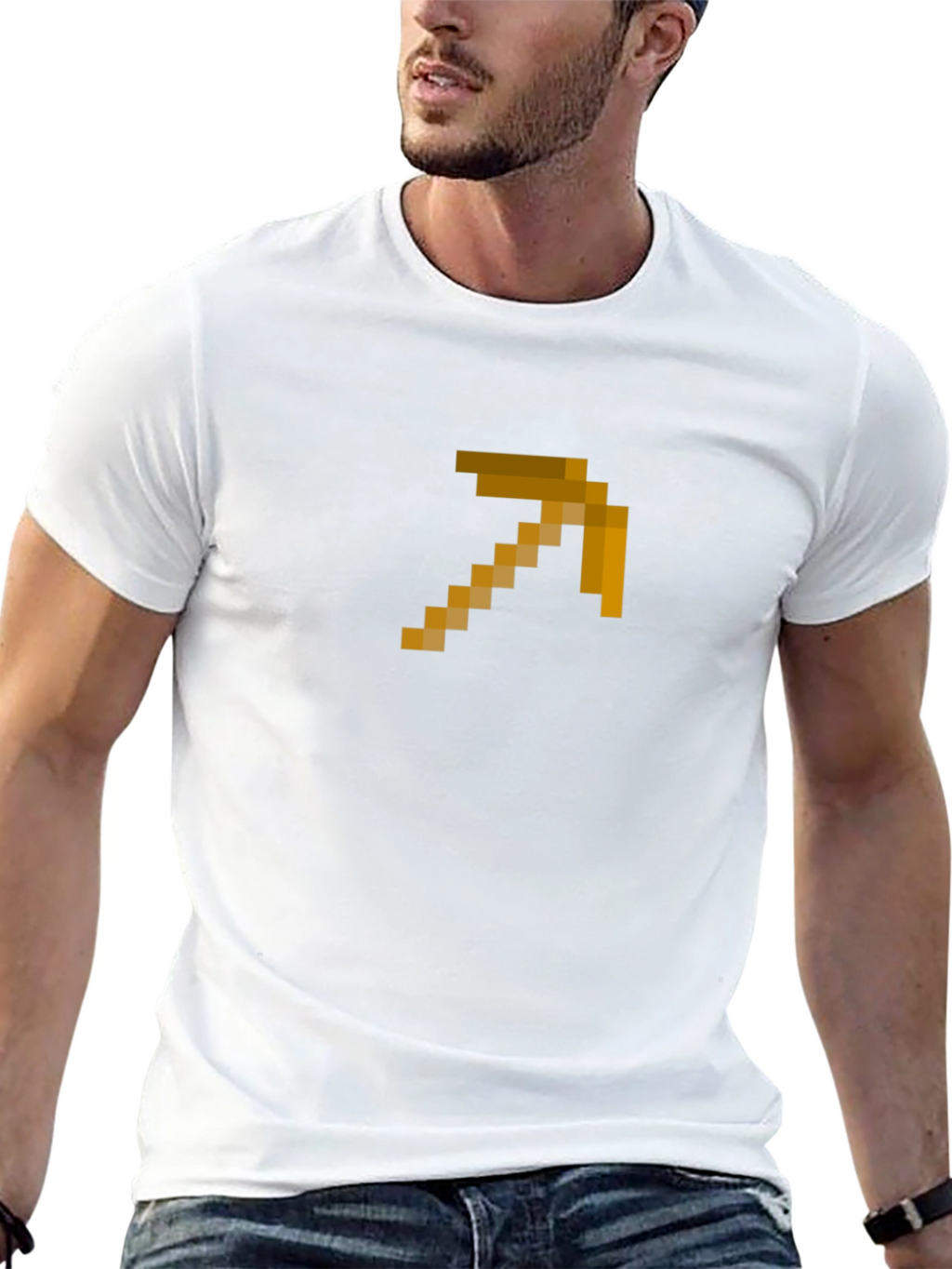 Pixel Pickaxe T-Shirt - Gaming Tee