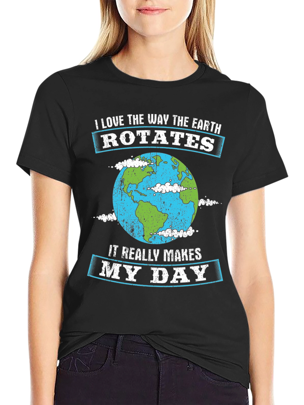 Earth Rotation T-Shirt - Makes My Day