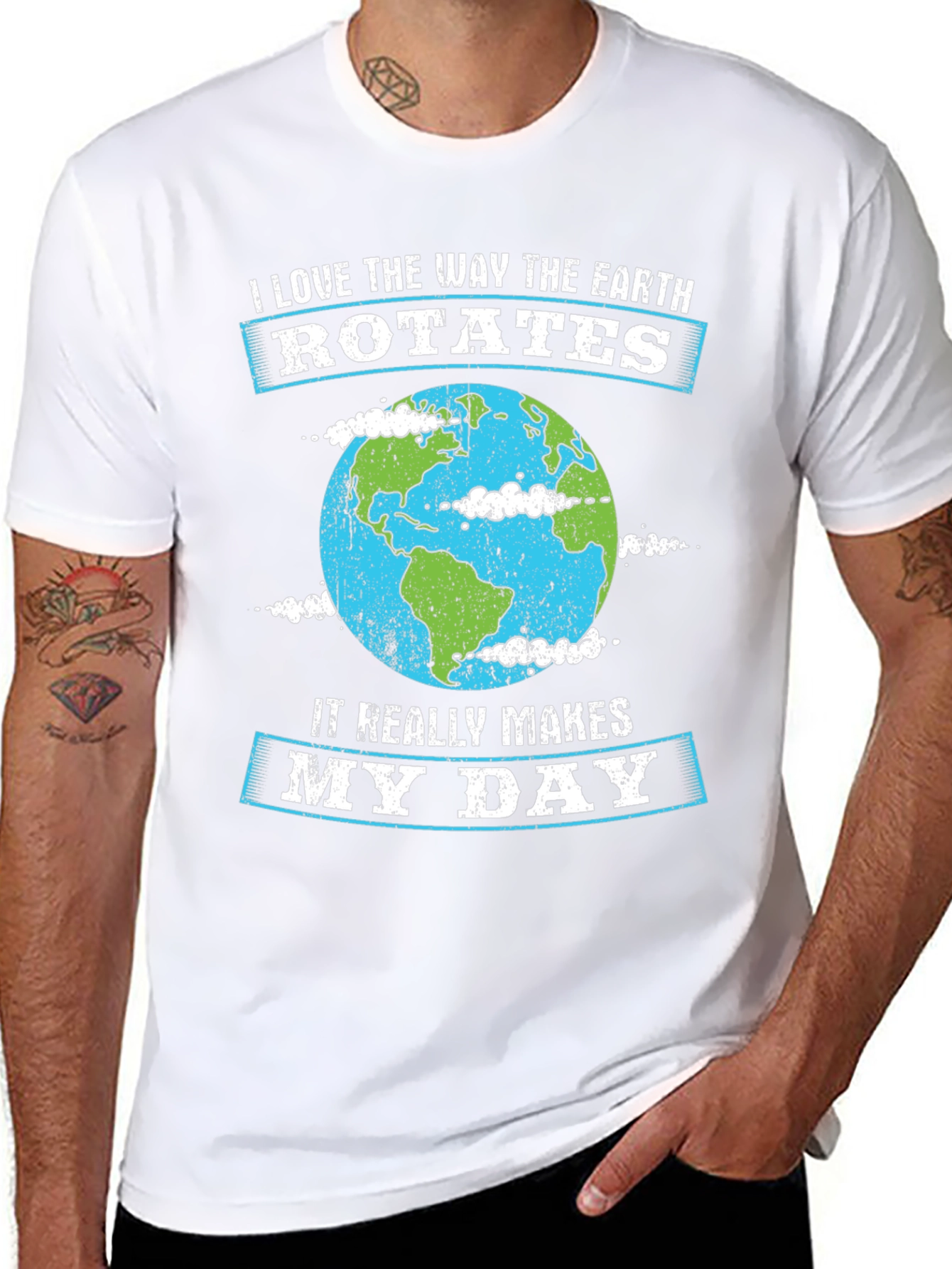 Earth Rotation T-Shirt - Makes My Day