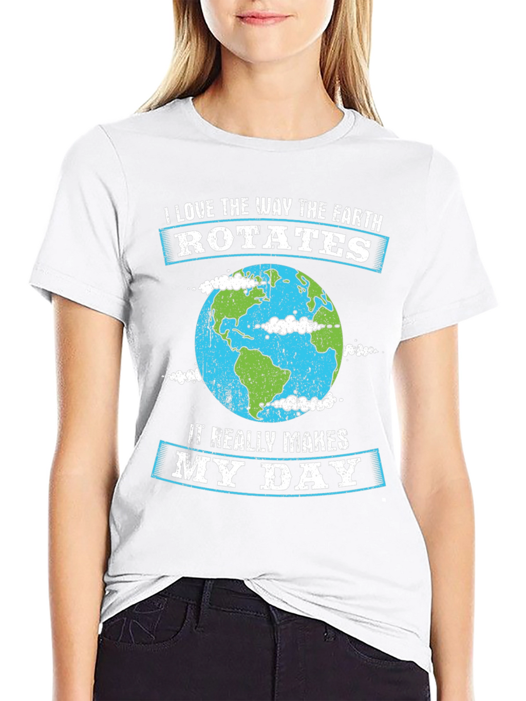 Earth Rotation T-Shirt - Makes My Day