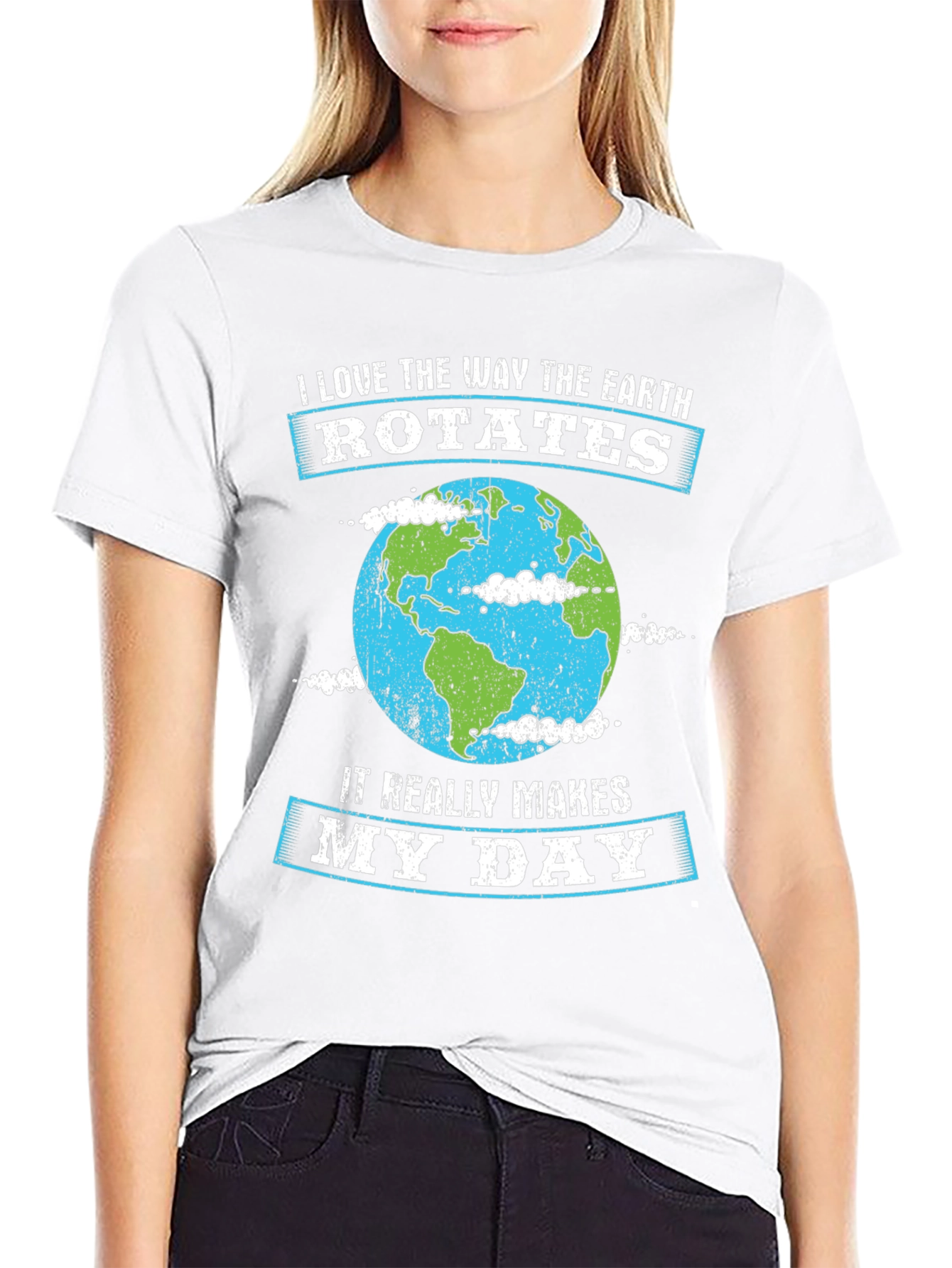 Earth Rotation T-Shirt - Makes My Day