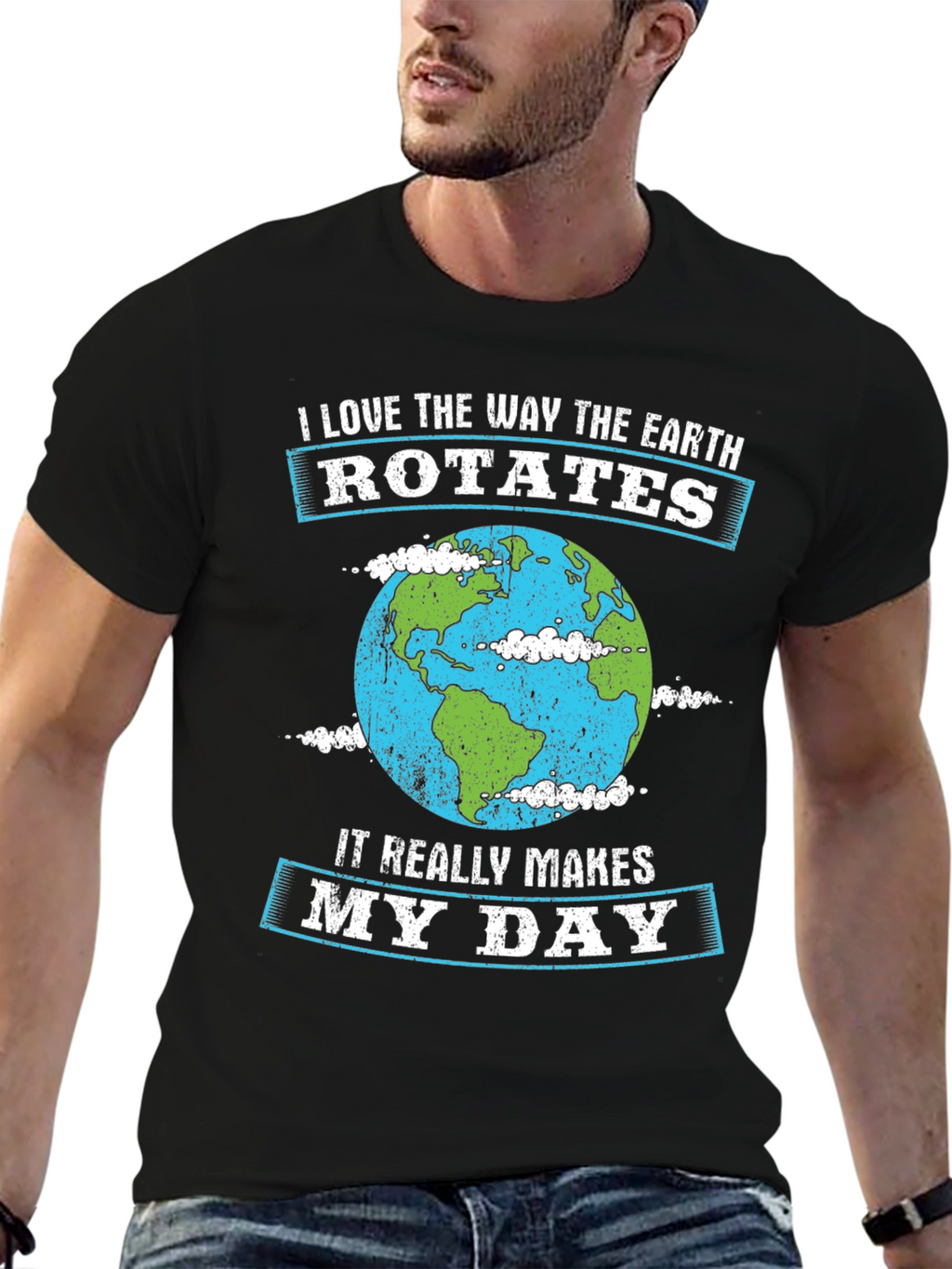 Earth Rotation T-Shirt - Makes My Day