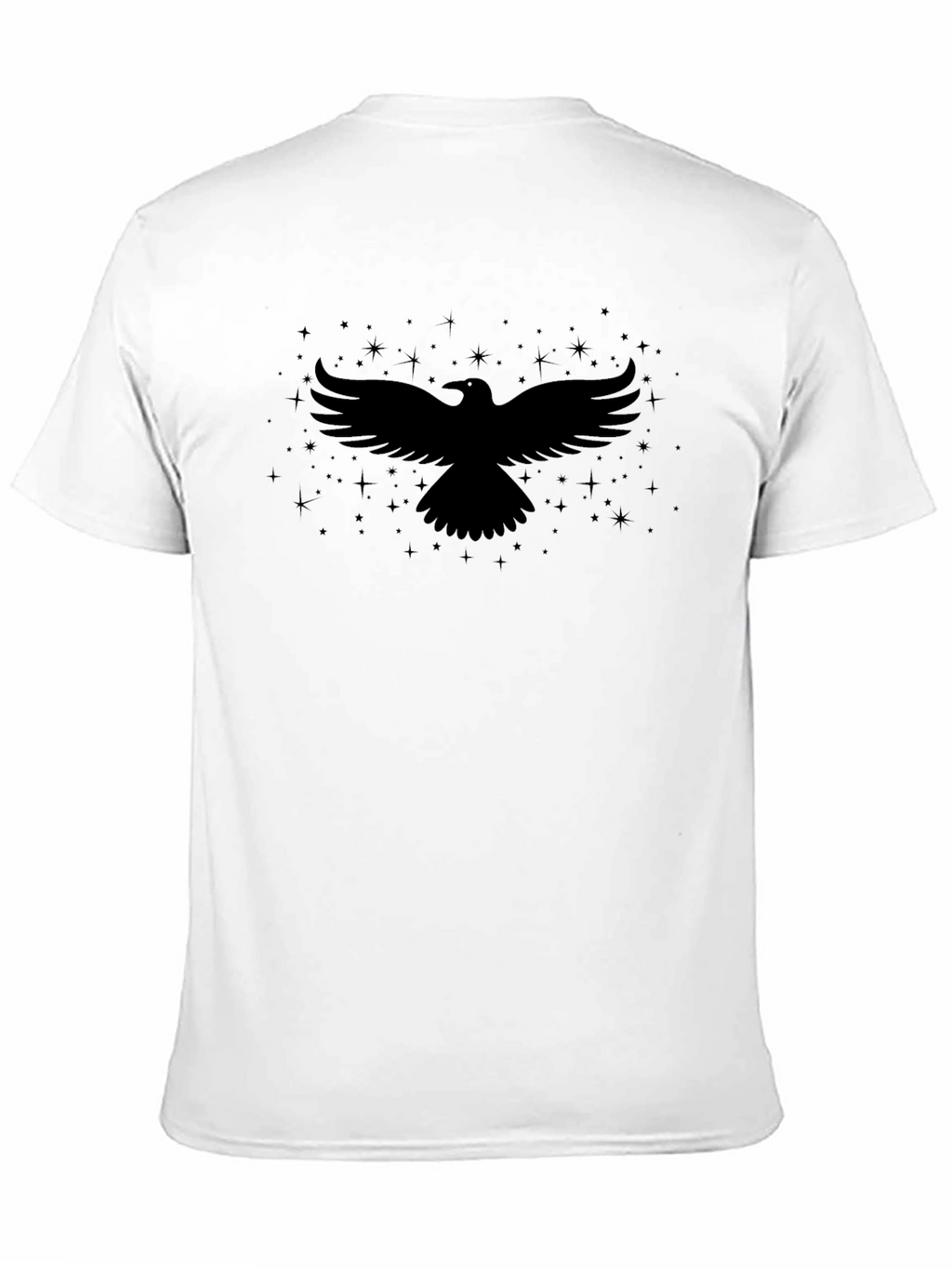 Raven Silhouette T-Shirt - Black Bird Graphic Tee