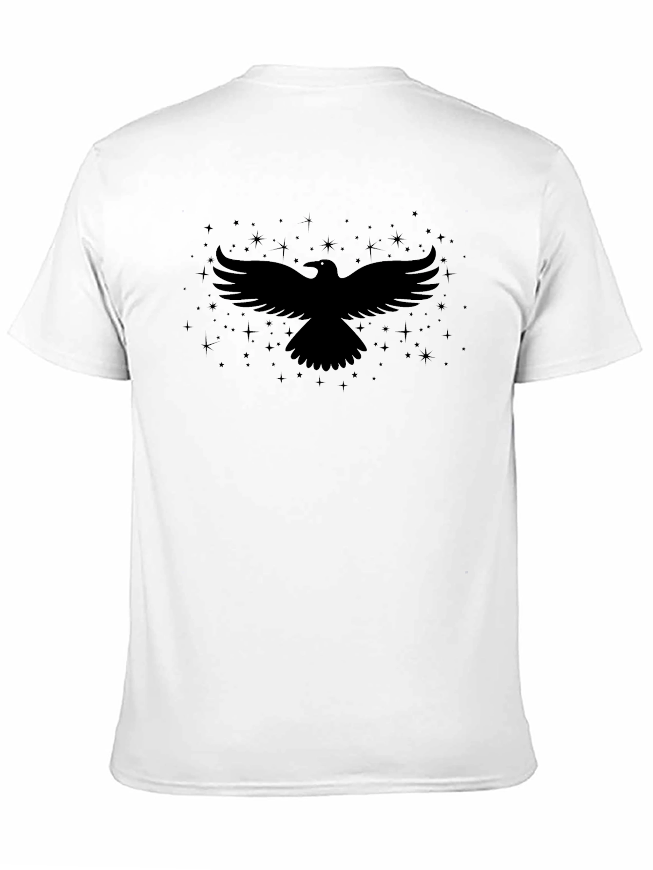 Raven Silhouette T-Shirt - Black Bird Graphic Tee