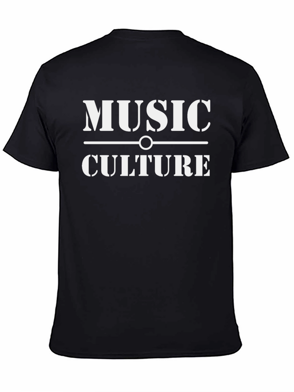 Music Culture Graphic Print Black T-Shirt
