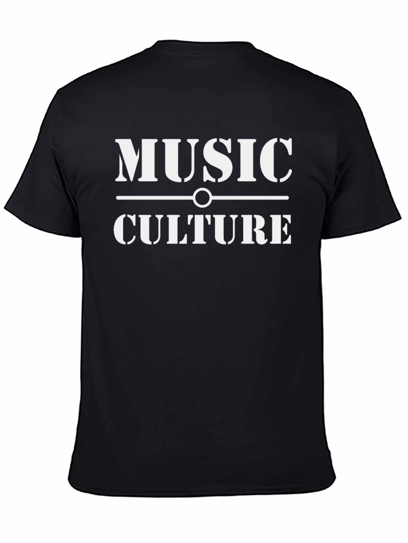 Music Culture Graphic Print Black T-Shirt