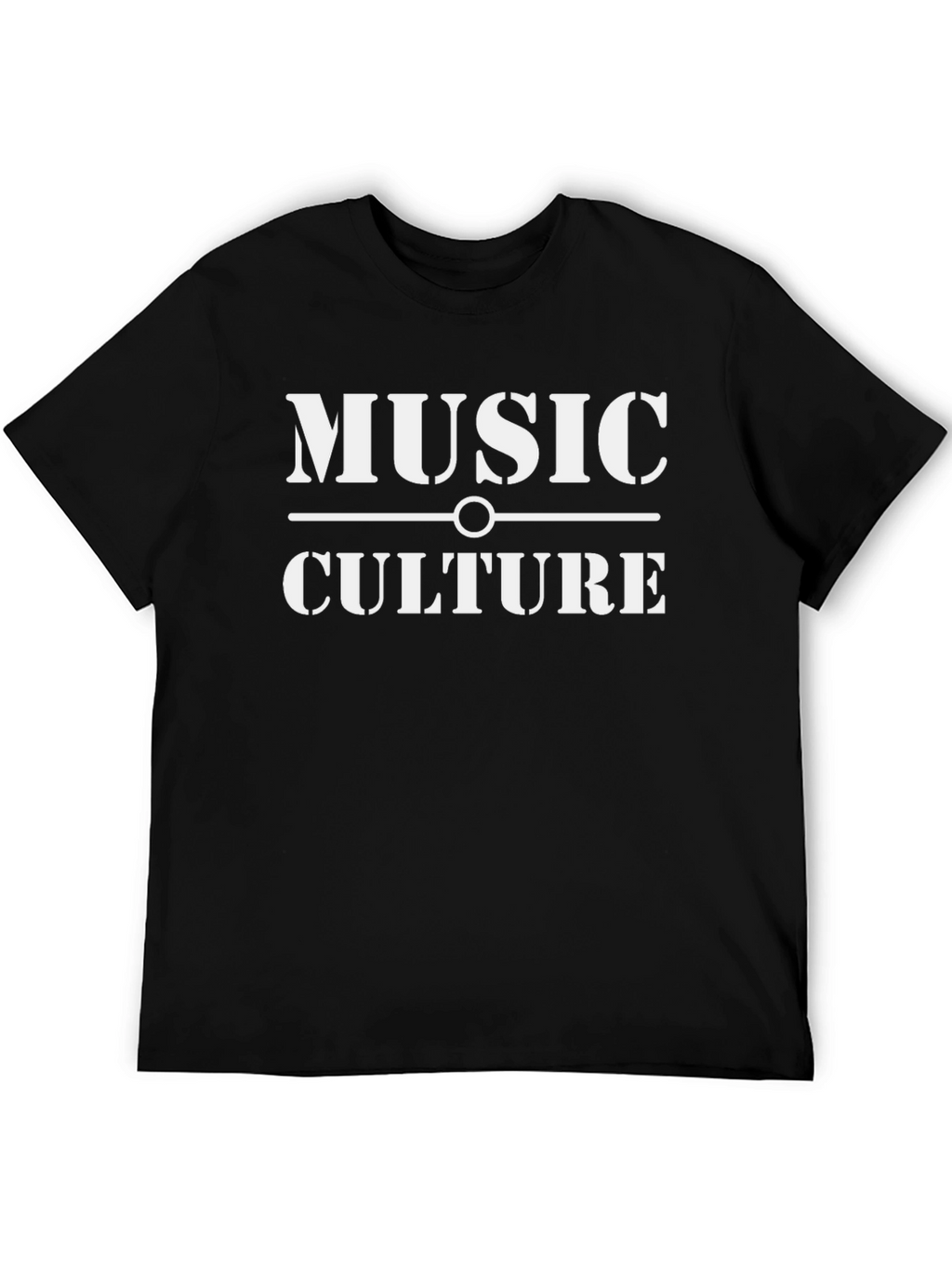 Music Culture Graphic Print Black T-Shirt