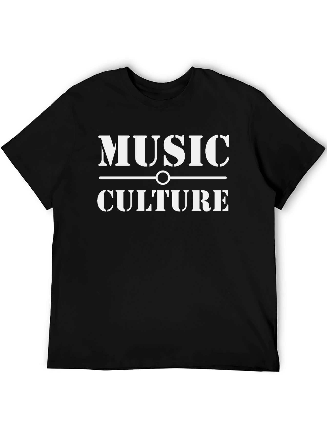 Music Culture Graphic Print Black T-Shirt