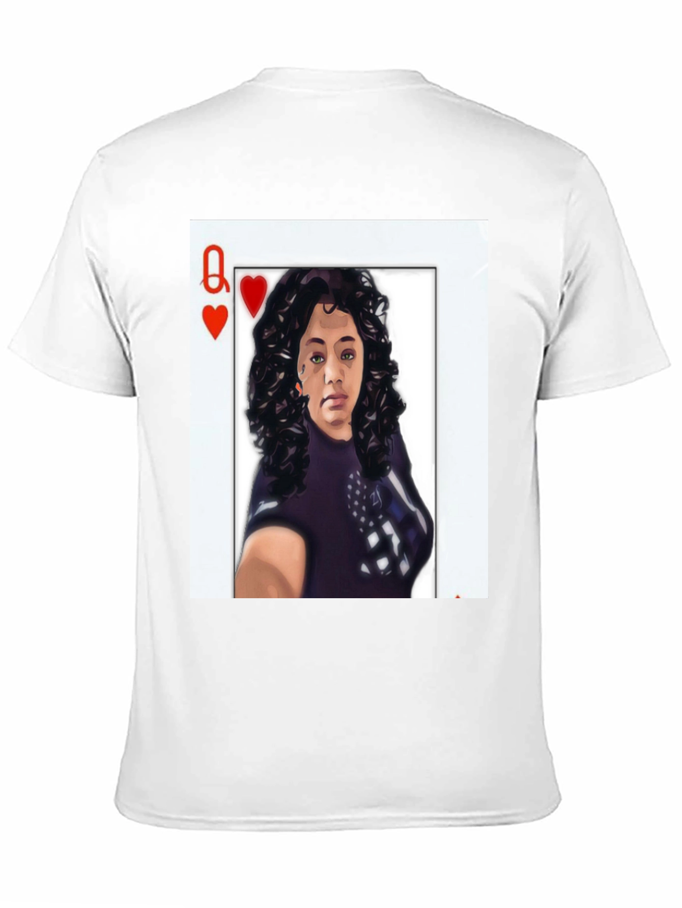 Queen of Hearts Graphic Tee - Black