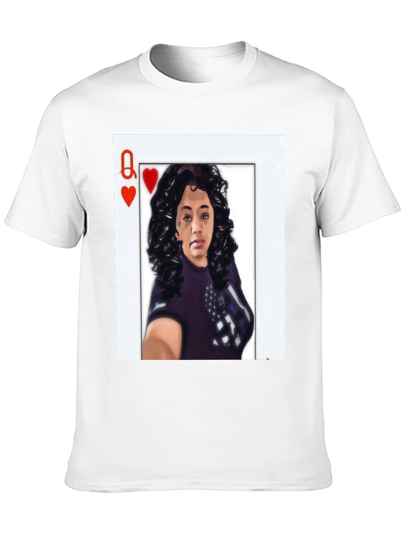 Queen of Hearts Graphic Tee - Black