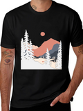 Mountain Scene Graphic Tee - Nature Lover Apparel