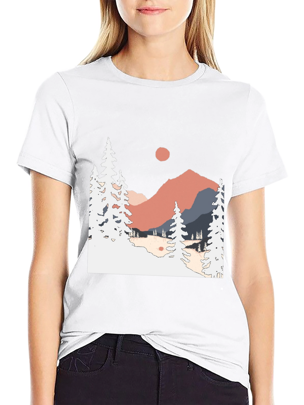 Mountain Scene Graphic Tee - Nature Lover Apparel