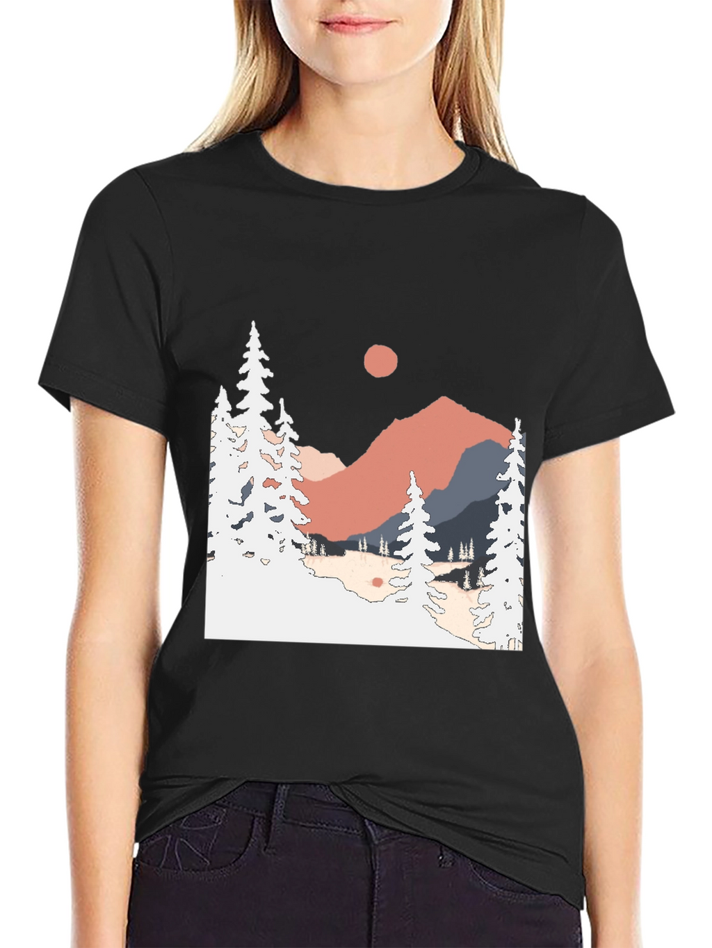 Mountain Scene Graphic Tee - Nature Lover Apparel