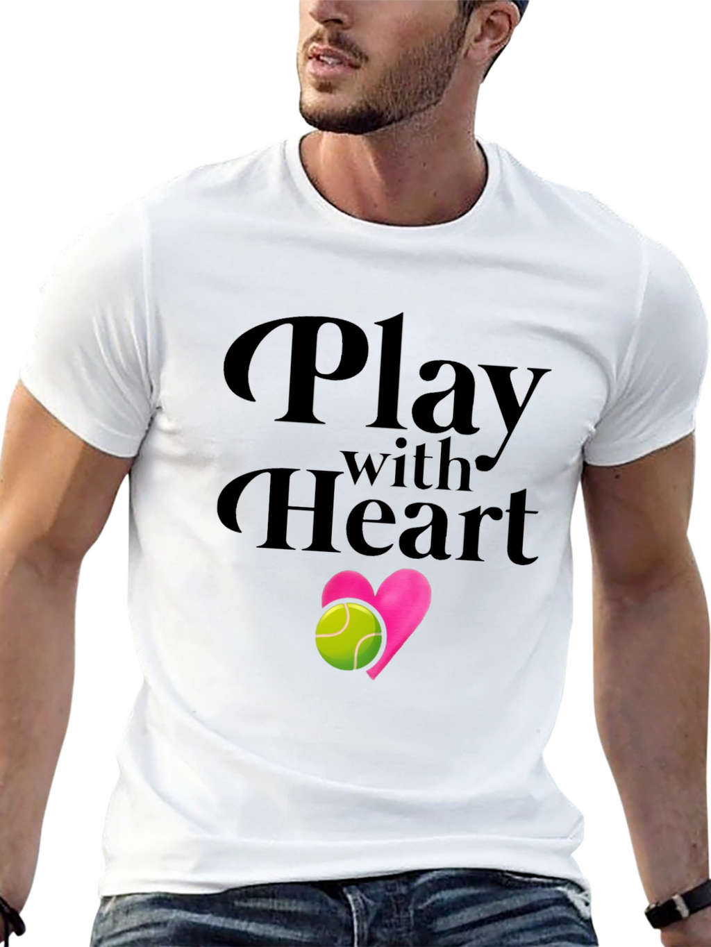 Play With Heart Tennis T-Shirt