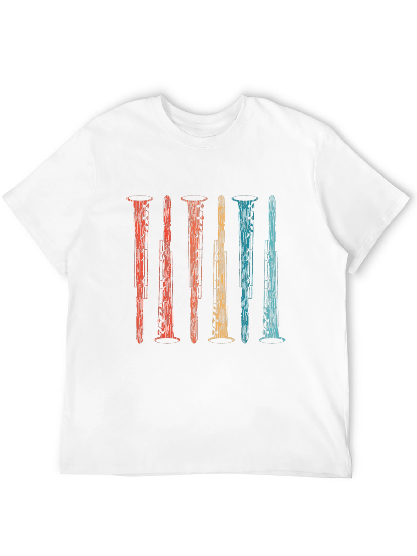 Retro Oboe Instrument Graphic T-Shirt