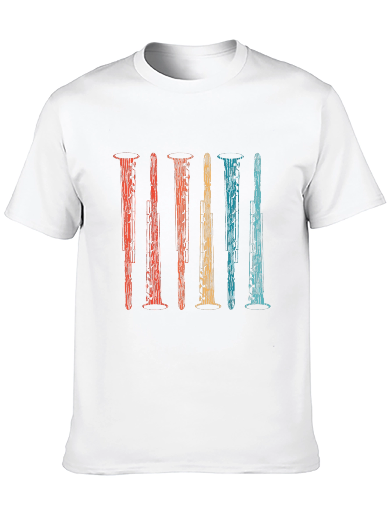 Retro Oboe Instrument Graphic T-Shirt