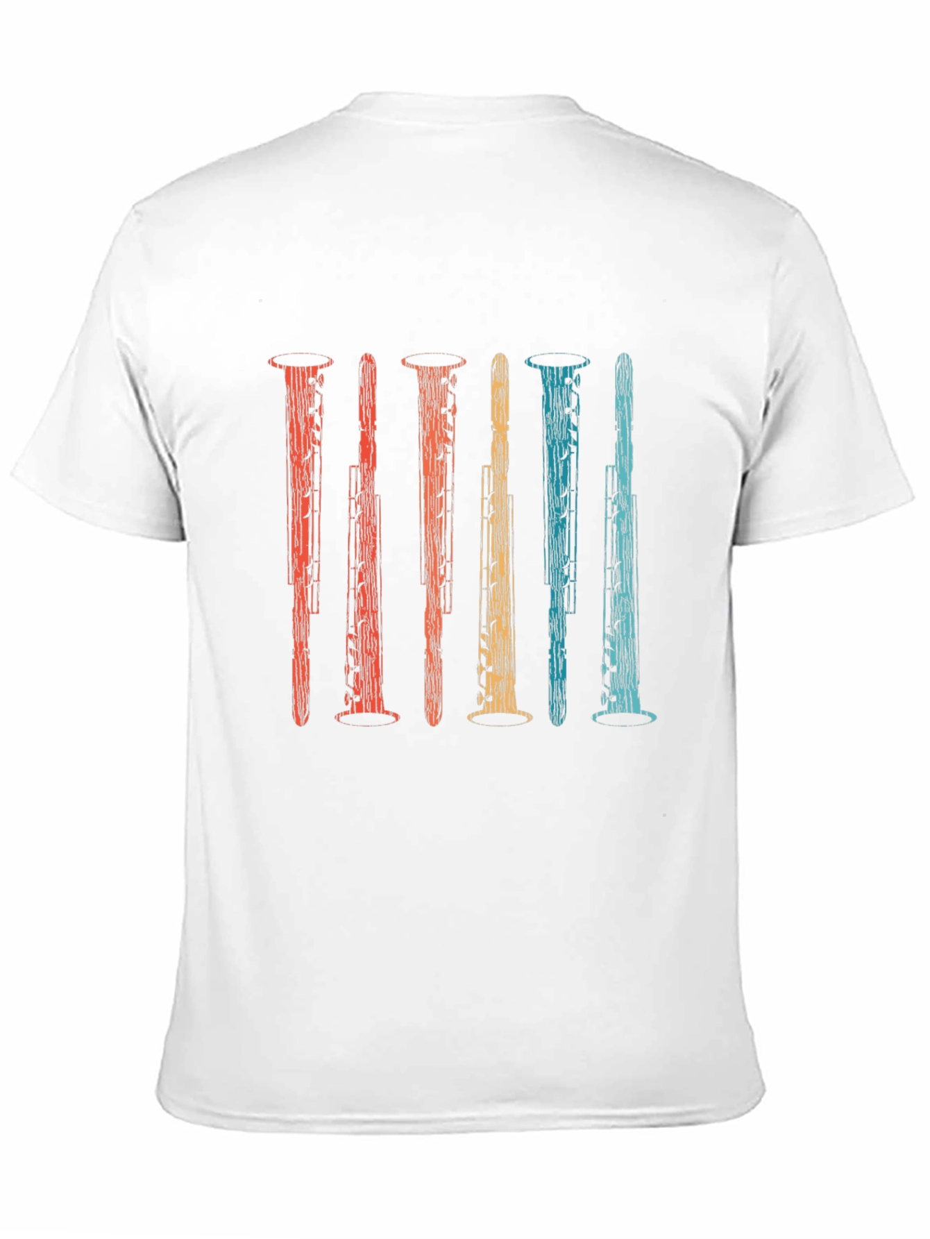 Retro Oboe Instrument Graphic T-Shirt