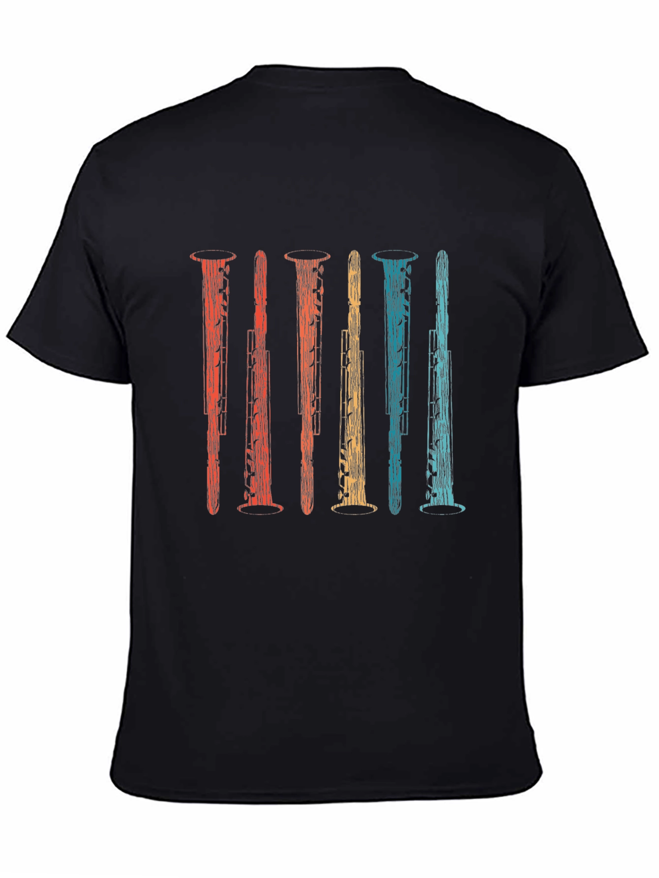 Retro Oboe Instrument Graphic T-Shirt