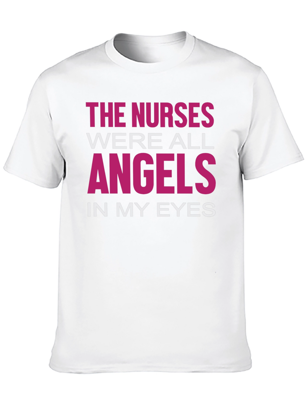 Nurses Were Angels Graphic T-Shirt - Black