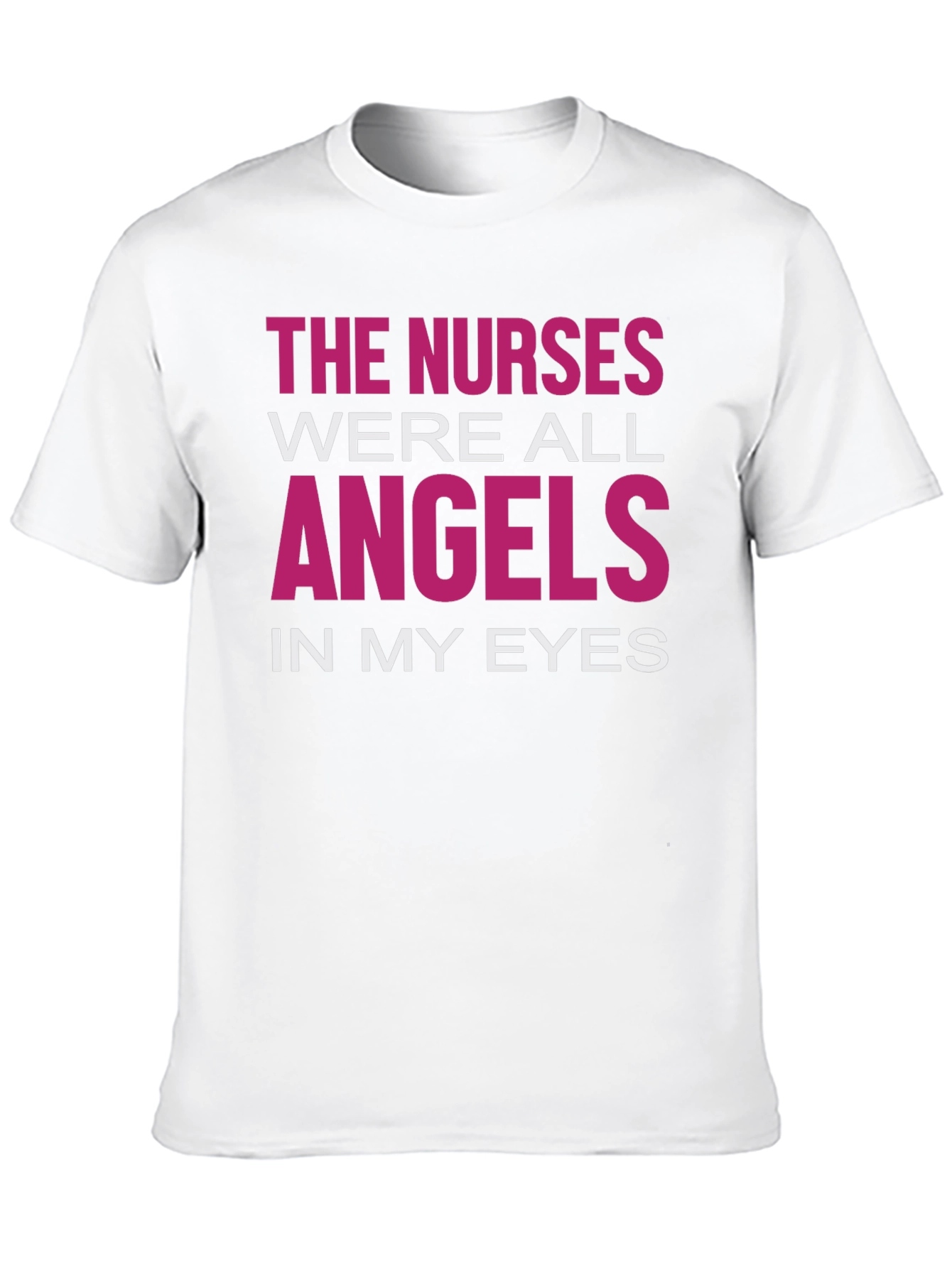 Nurses Were Angels Graphic T-Shirt - Black