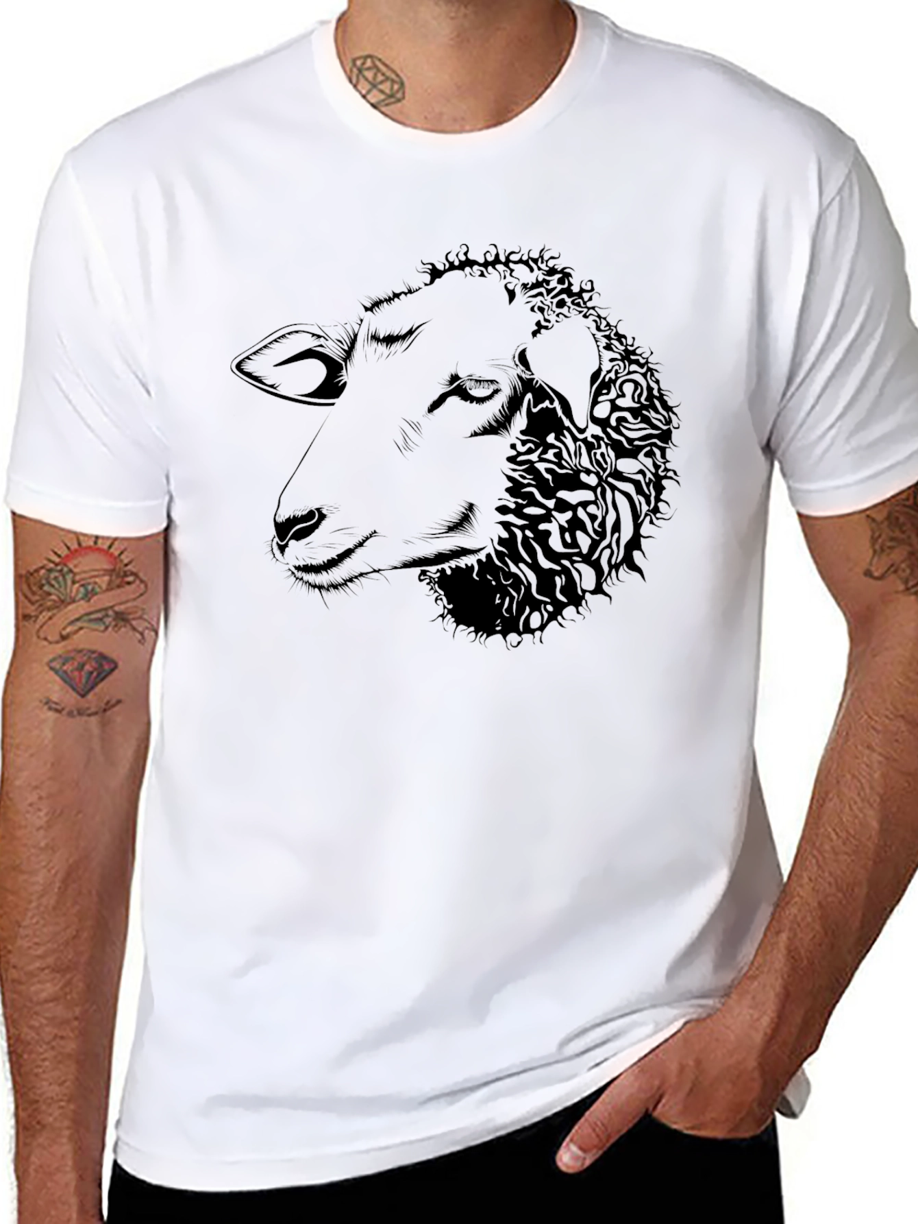 Black Sheep Graphic Tee - Unisex Soft Cotton T-Shirt