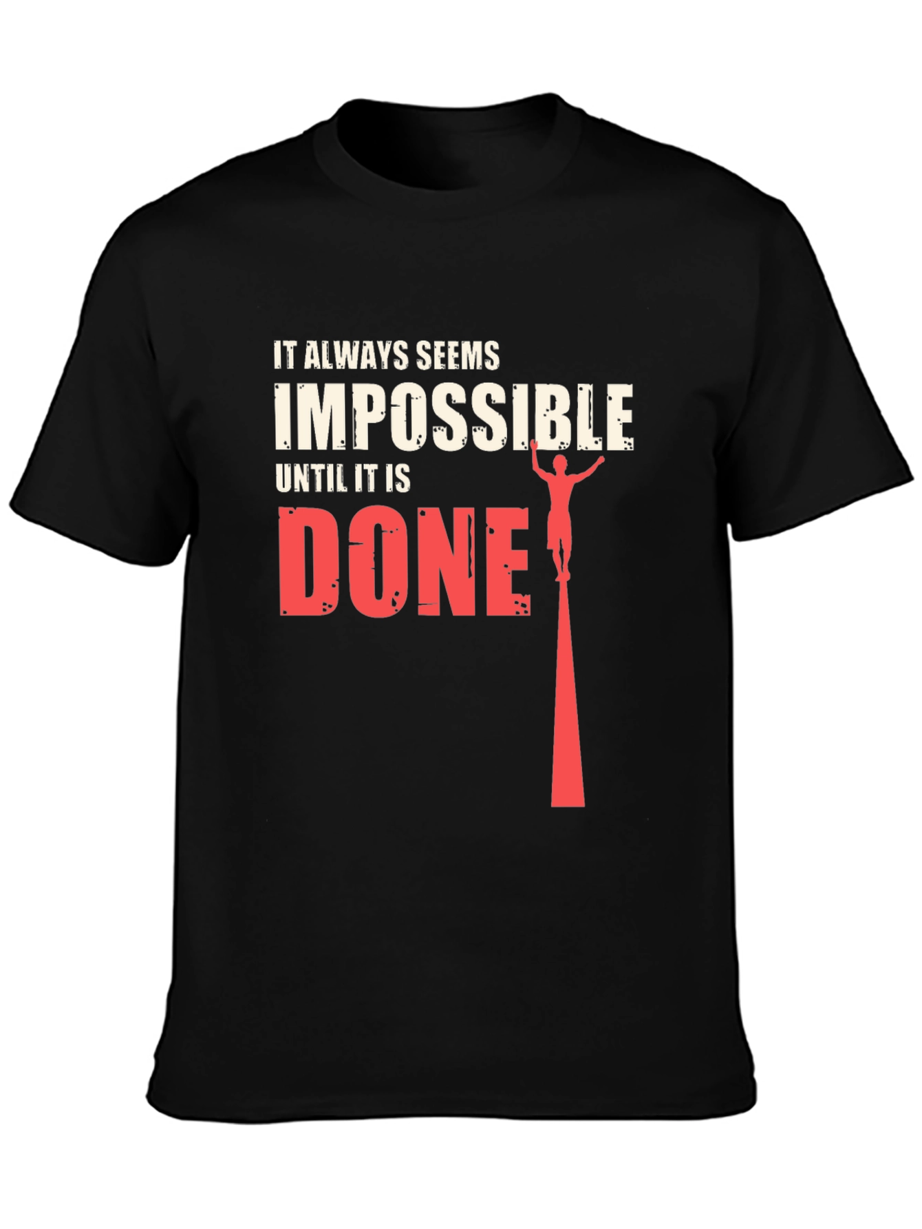 Impossible Until Done Graphic Tee - Black