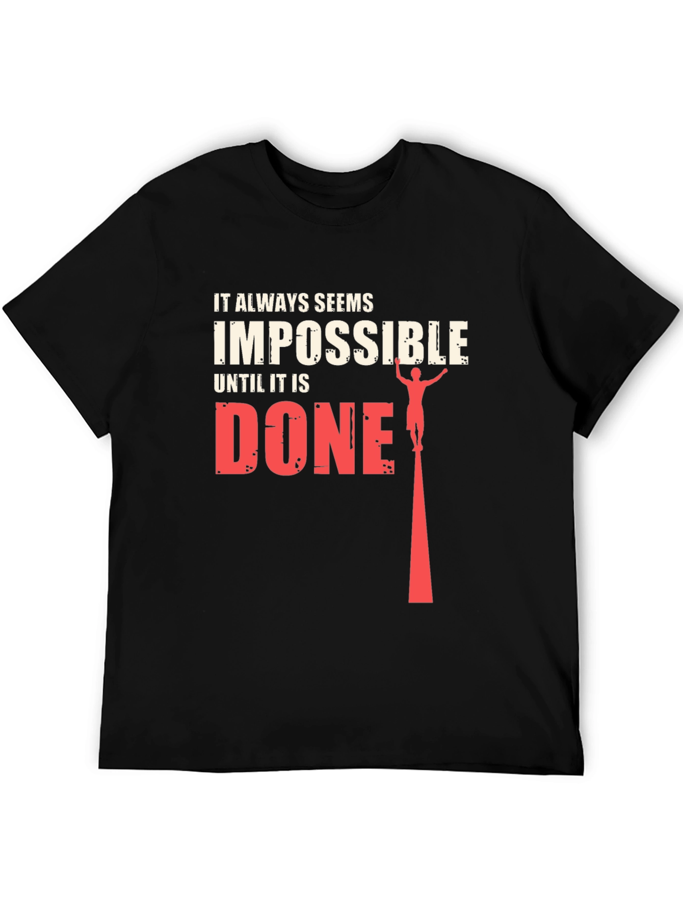 Impossible Until Done Graphic Tee - Black